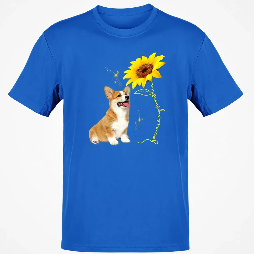 You Are My Sunshine Sunflower Corgi Lover Classic Unisex T-Shirt - 12