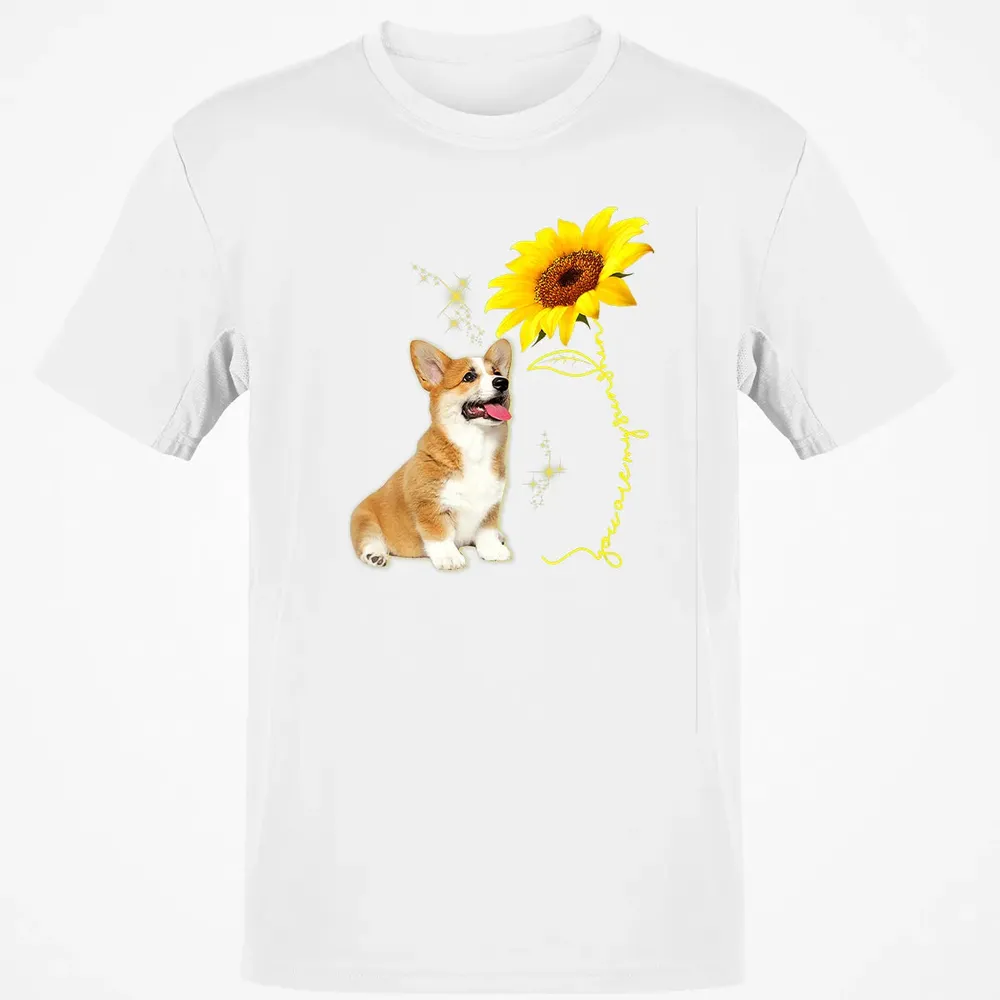 You Are My Sunshine Sunflower Corgi Lover Classic Unisex T-Shirt - 13