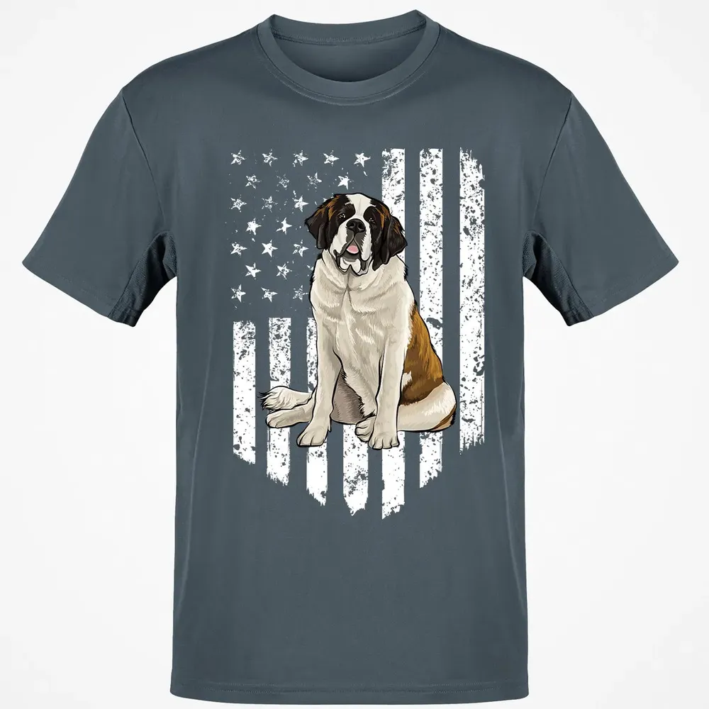 Black White American Flag St.png Classic Unisex T-Shirt - 4