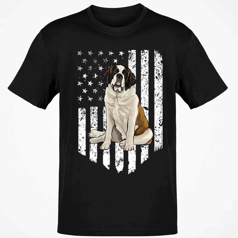 Black White American Flag St.png Classic Unisex T-Shirt - 2