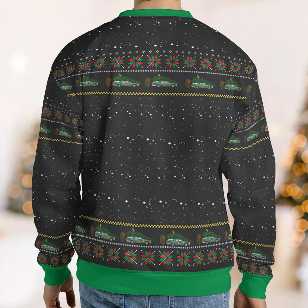 Fire It Up Dad National Lampoon's Christmas Vacation Ugly Christmas Sweatshirt - 2