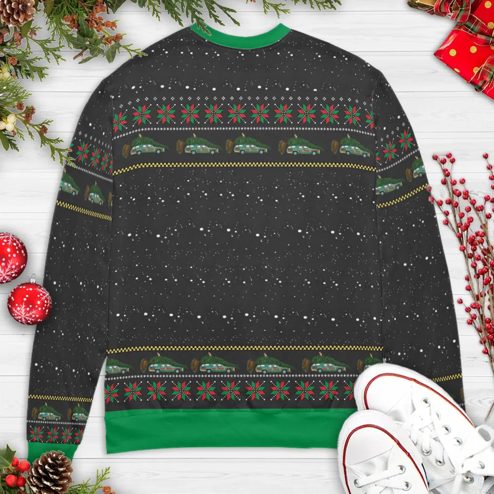 Fire It Up Dad National Lampoon's Christmas Vacation Ugly Christmas Sweatshirt - 4