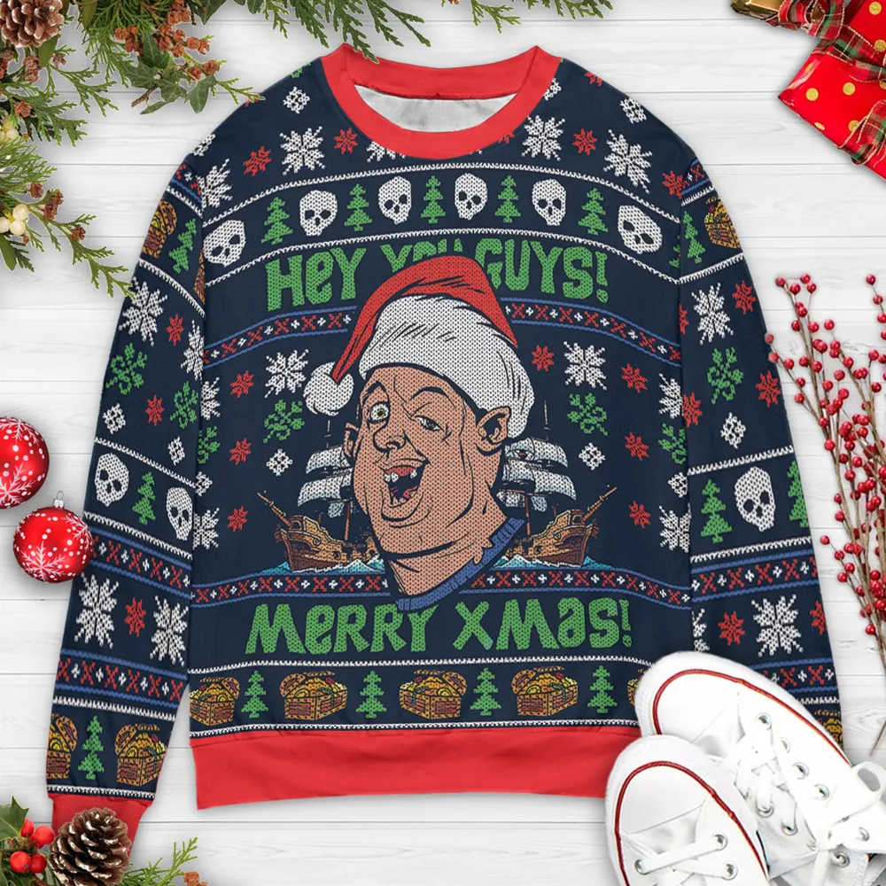 Hey You Guys! The Goonies Ugly Christmas Sweatshirt - 4
