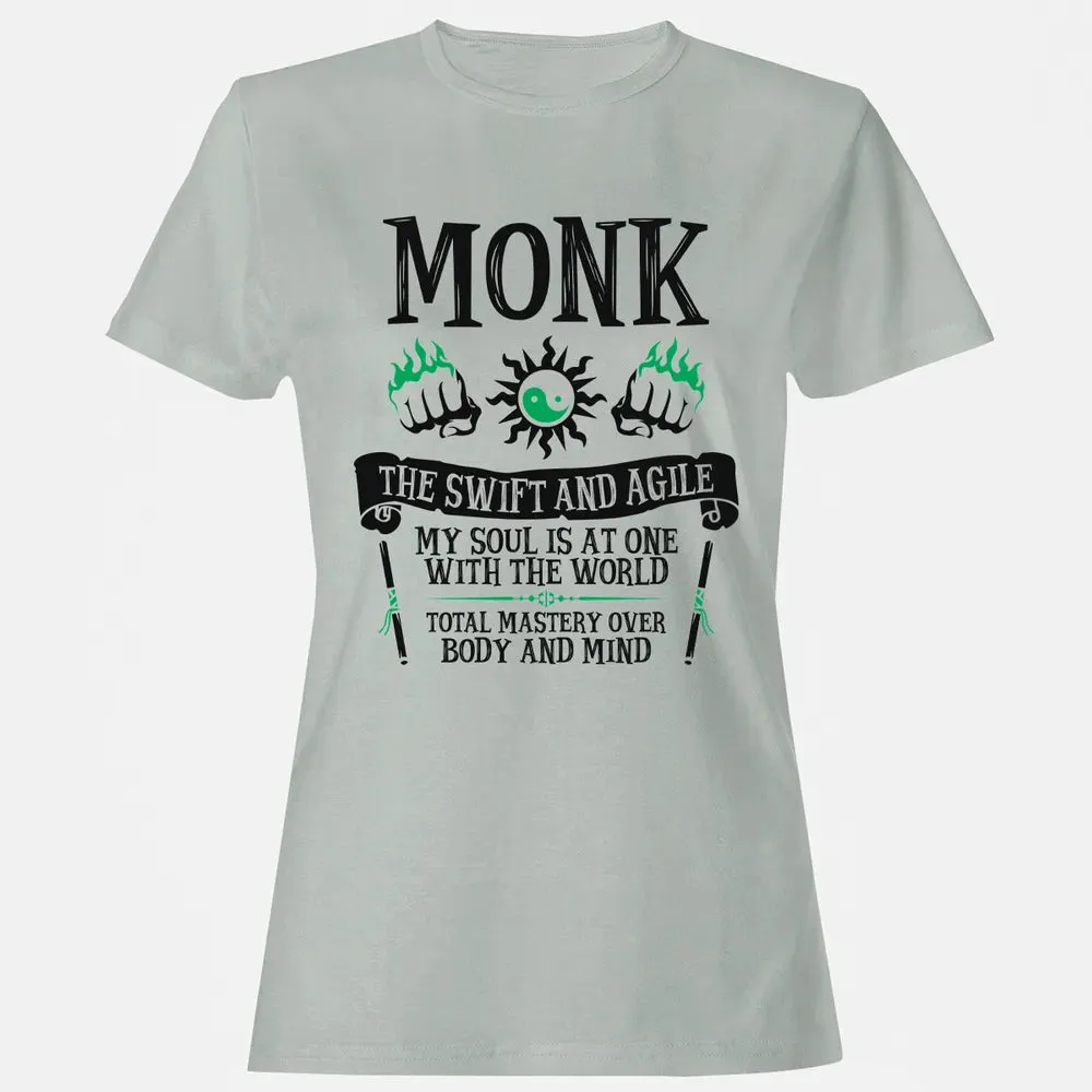MONK, THE SWIFT AND AGILE (Black) Women's T-shirt - 2