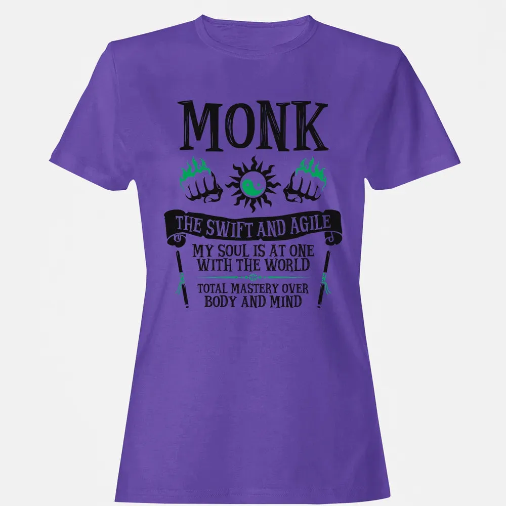 MONK, THE SWIFT AND AGILE (Black) Women's T-shirt - 12