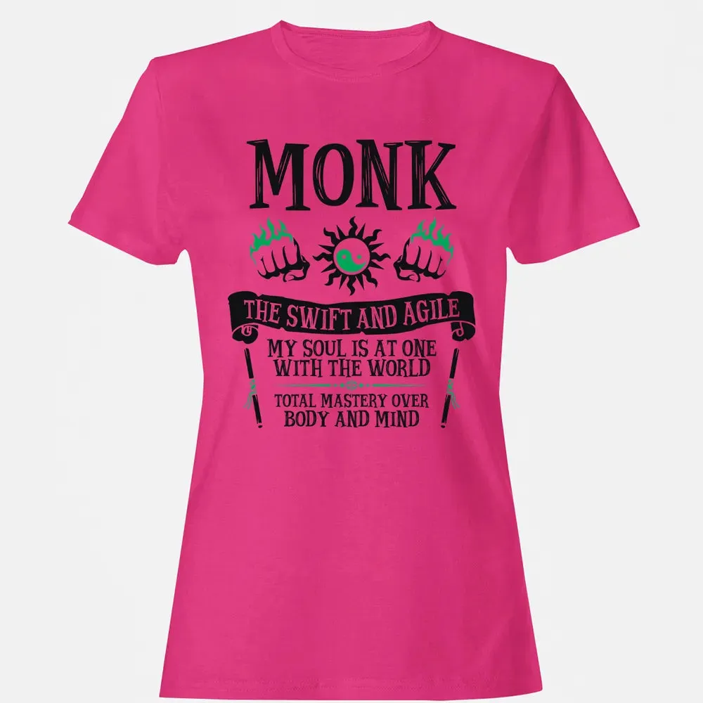 MONK, THE SWIFT AND AGILE (Black) Women's T-shirt - 6