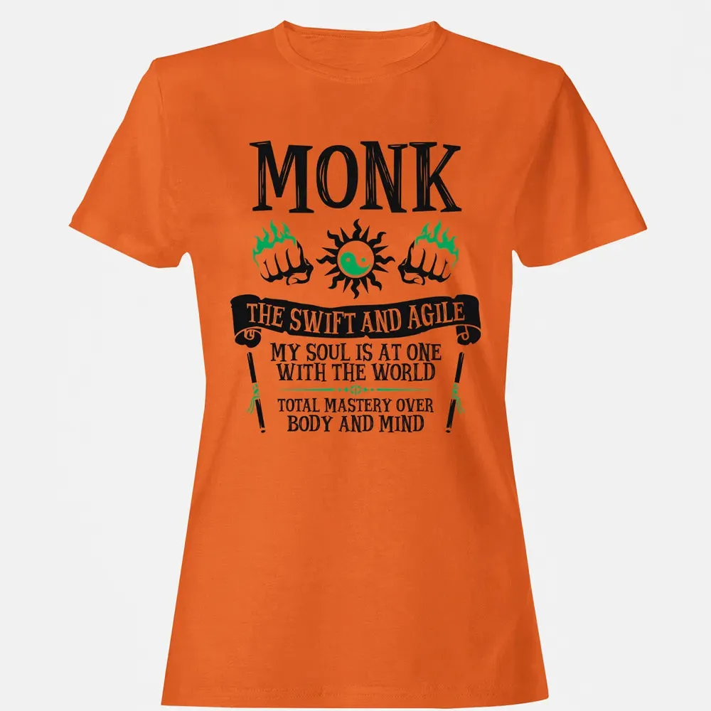 MONK, THE SWIFT AND AGILE (Black) Women's T-shirt - 11