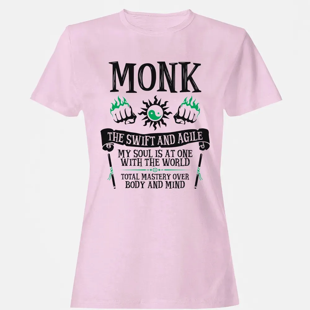 MONK, THE SWIFT AND AGILE (Black) Women's T-shirt - 9