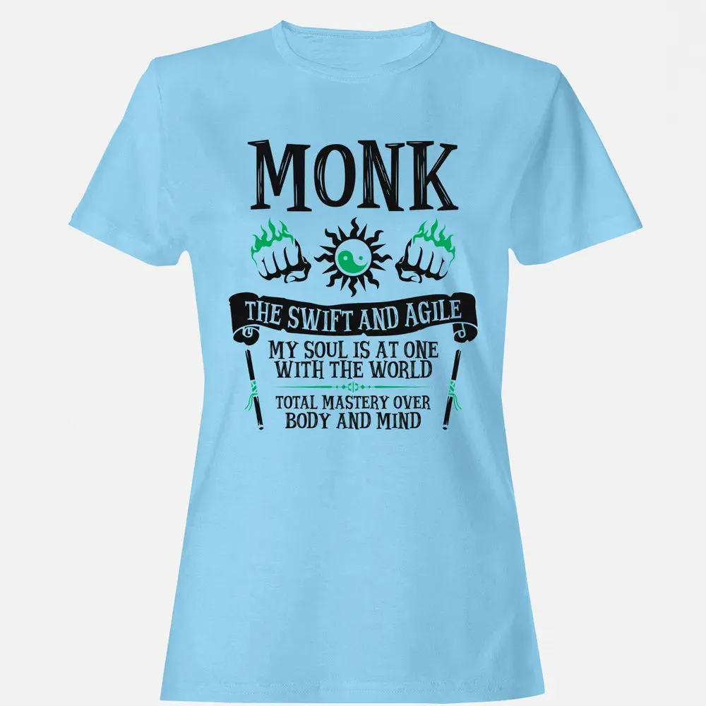 MONK, THE SWIFT AND AGILE (Black) Women's T-shirt - 8