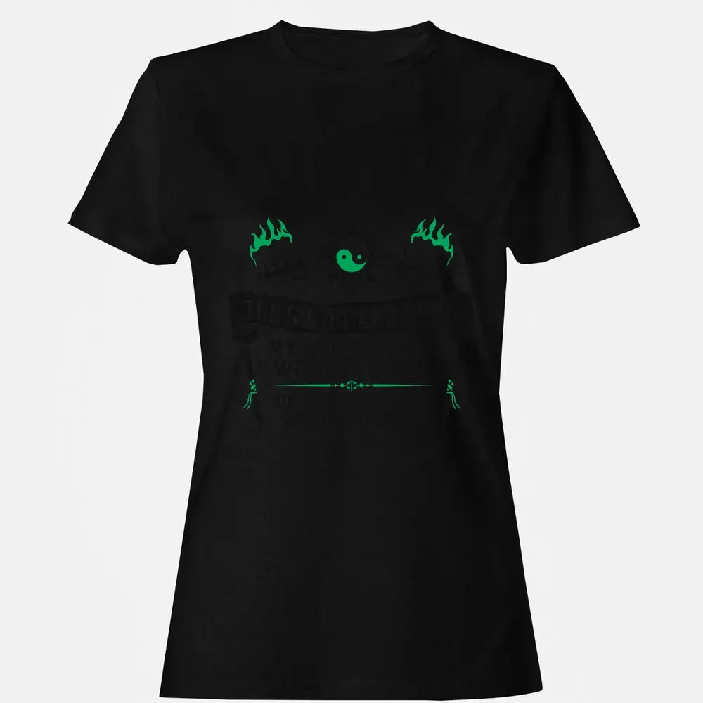 MONK, THE SWIFT AND AGILE (Black) Women's T-shirt - 16