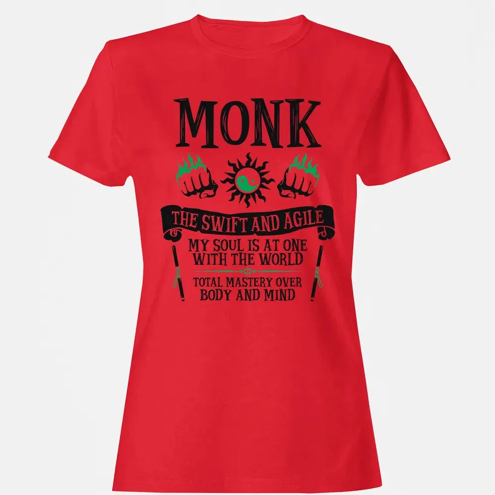 MONK, THE SWIFT AND AGILE (Black) Women's T-shirt - 13