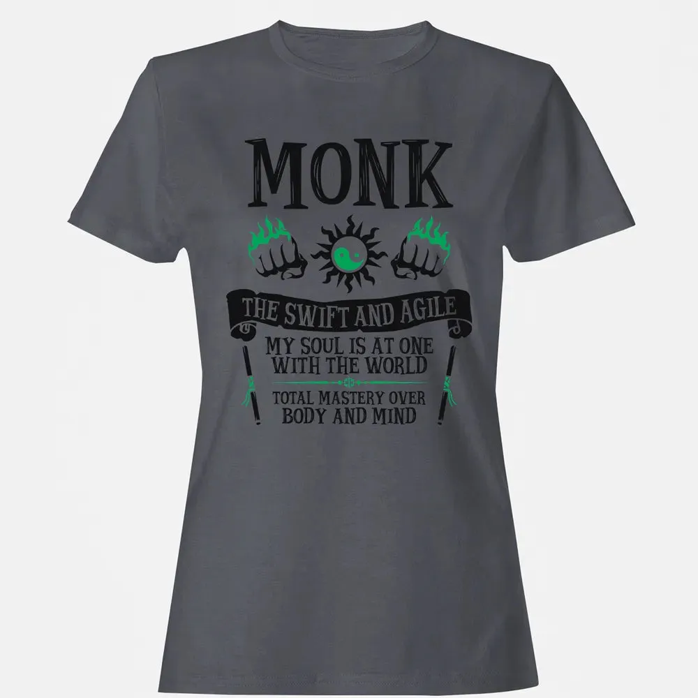 MONK, THE SWIFT AND AGILE (Black) Women's T-shirt - 5
