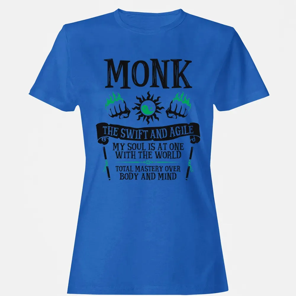MONK, THE SWIFT AND AGILE (Black) Women's T-shirt - 14