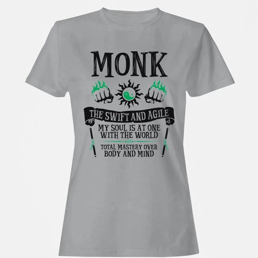 MONK, THE SWIFT AND AGILE (Black) Women's T-shirt - 15