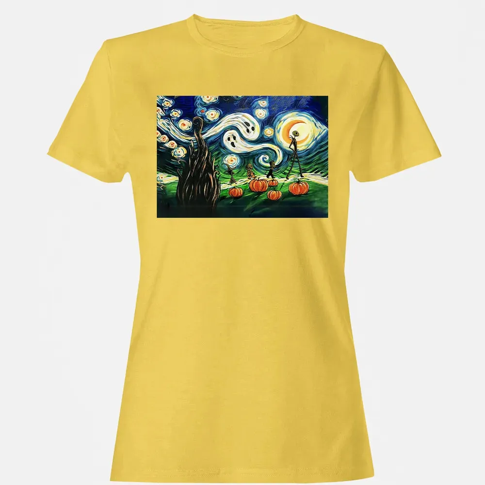 Starry Night Before Christmas Women's T-shirt - 4