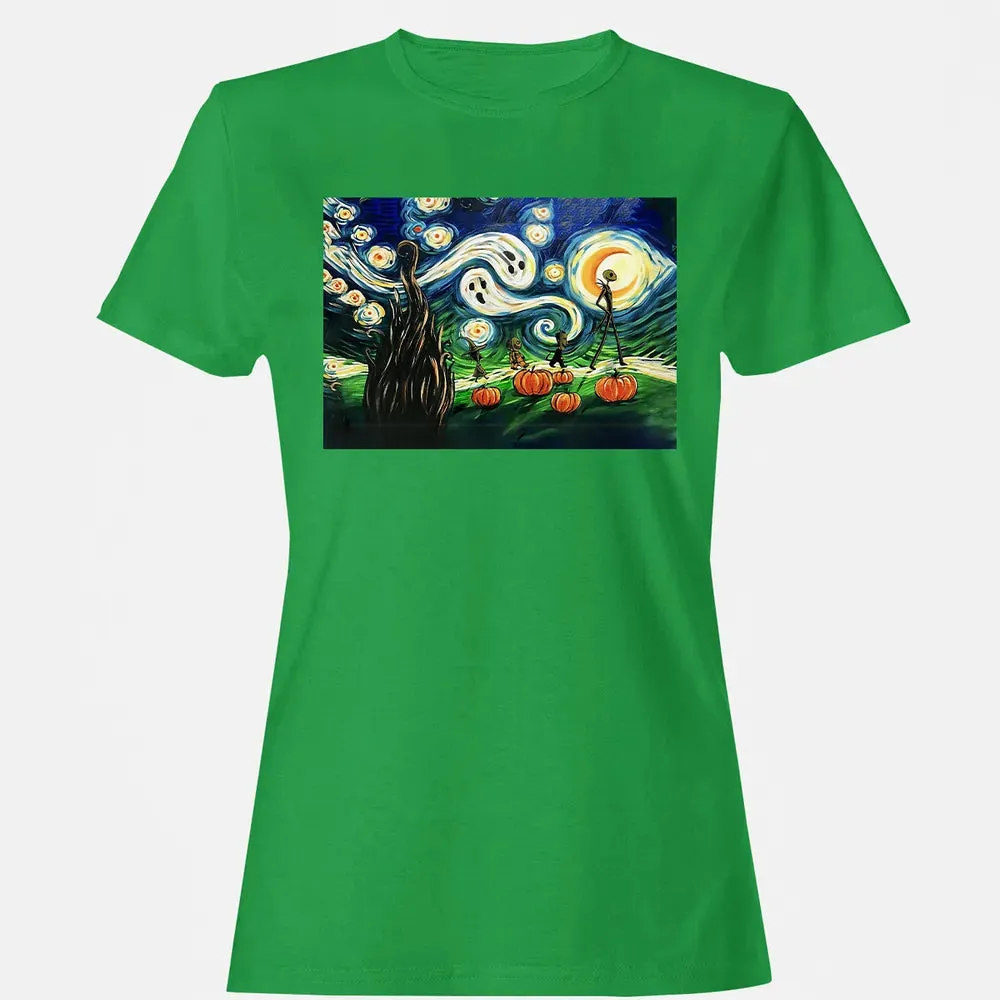 Starry Night Before Christmas Women's T-shirt - 7
