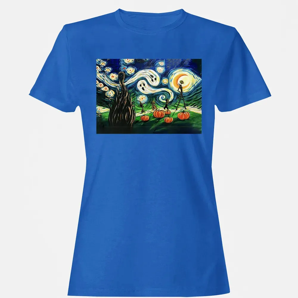 Starry Night Before Christmas Women's T-shirt - 14