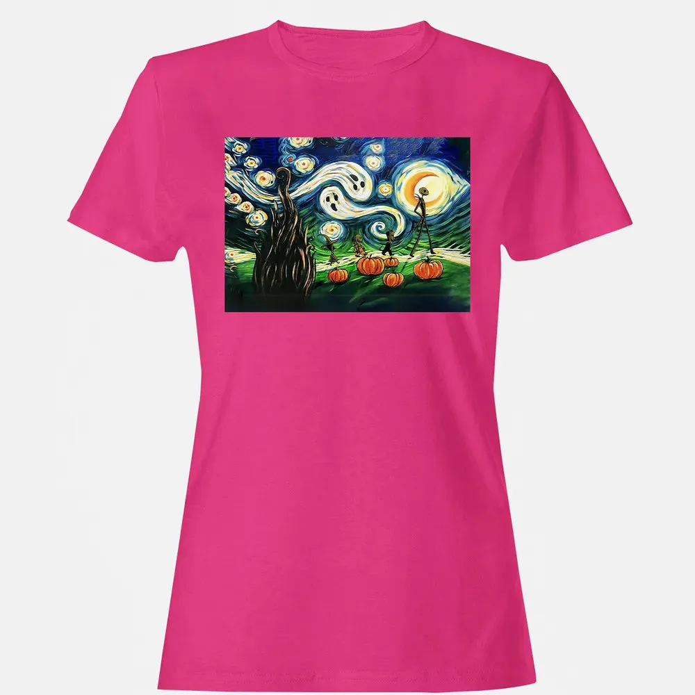 Starry Night Before Christmas Women's T-shirt - 6