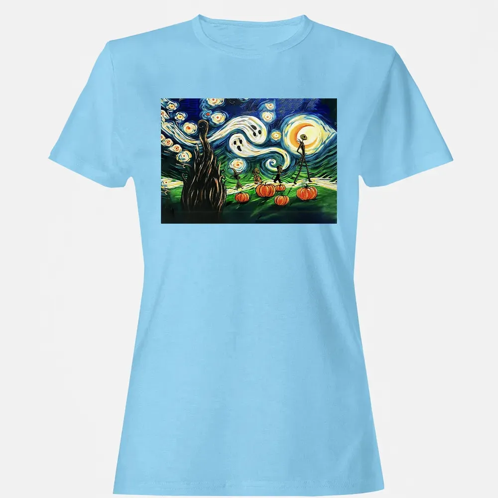 Starry Night Before Christmas Women's T-shirt - 8