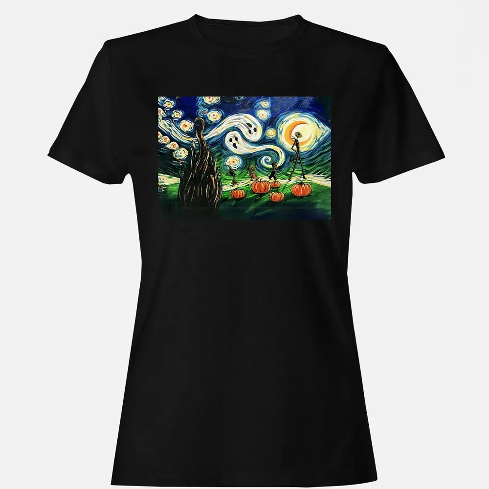 Starry Night Before Christmas Women's T-shirt - 16