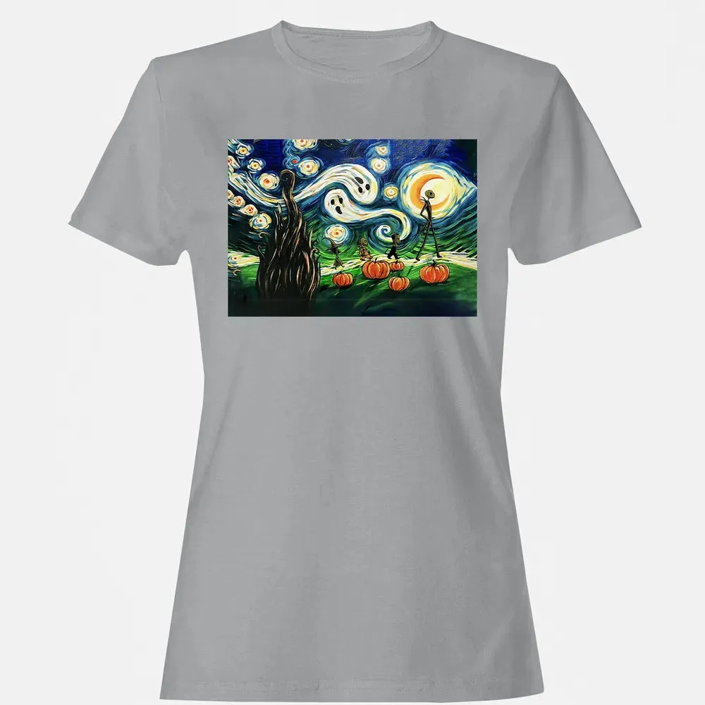 Starry Night Before Christmas Women's T-shirt - 15