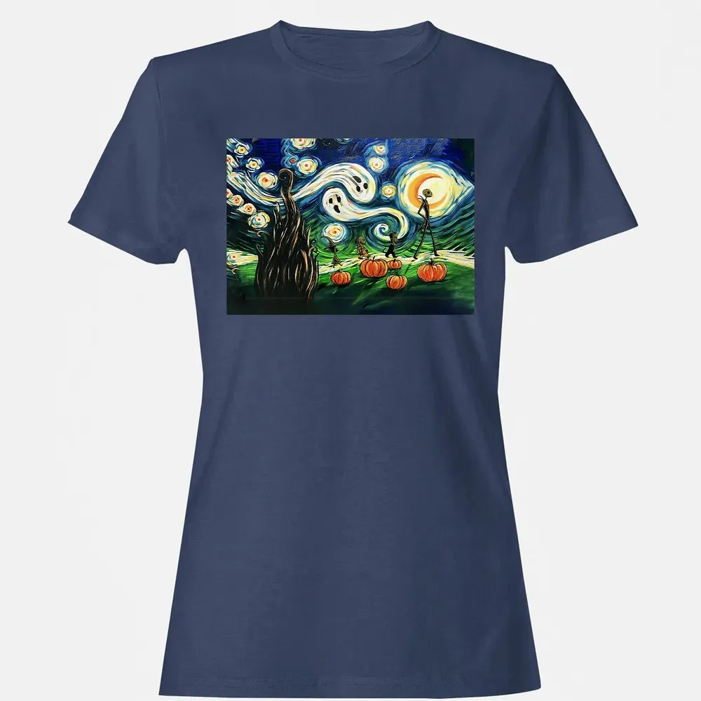 Starry Night Before Christmas Women's T-shirt - 10