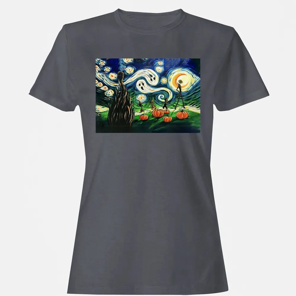 Starry Night Before Christmas Women's T-shirt - 5