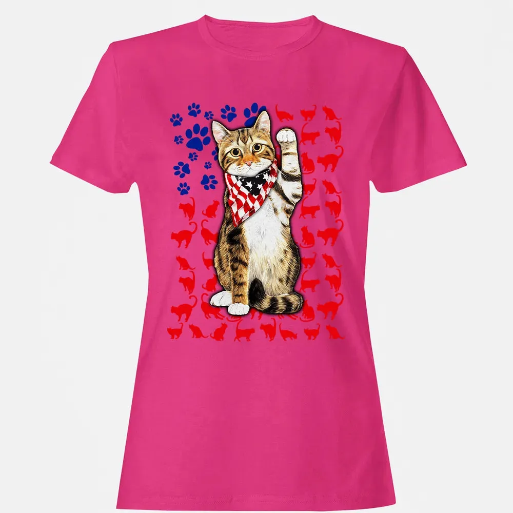 Cat 4th of July Women's T-shirt - 6