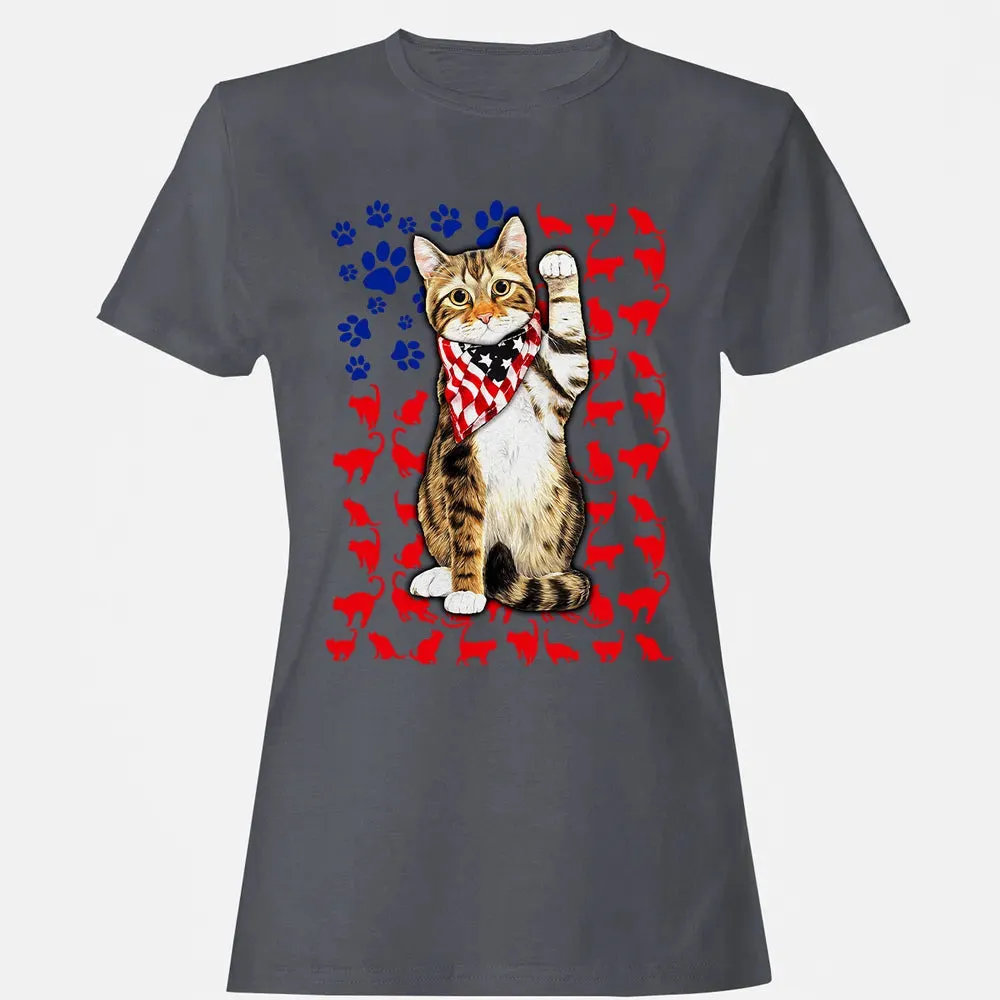 Cat 4th of July Women's T-shirt - 5