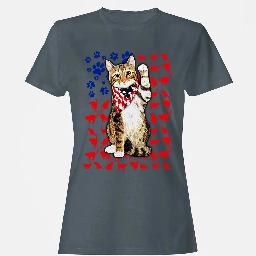 Cat 4th of July Women's T-shirt - 3