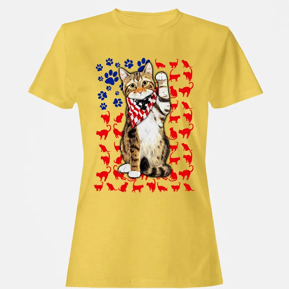 Cat 4th of July Women's T-shirt - 4