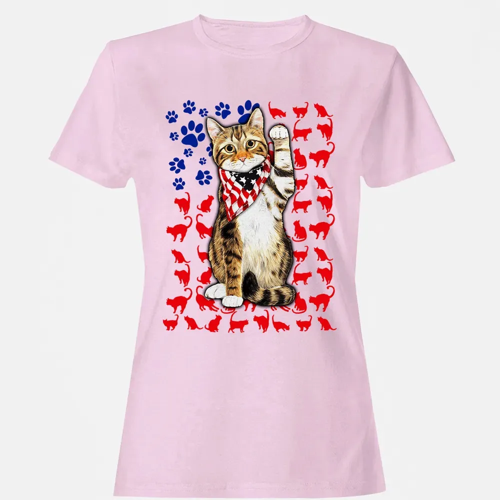 Cat 4th of July Women's T-shirt - 9