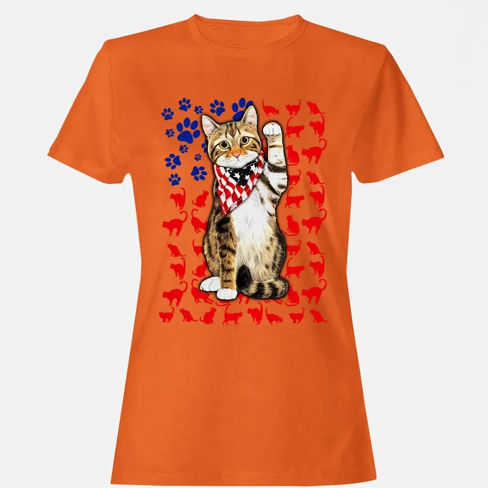 Cat 4th of July Women's T-shirt - 11