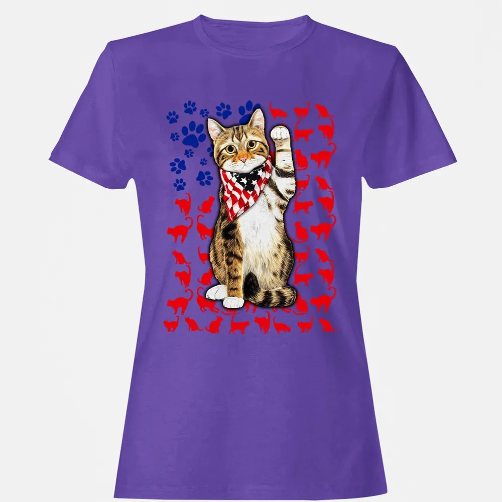 Cat 4th of July Women's T-shirt - 12