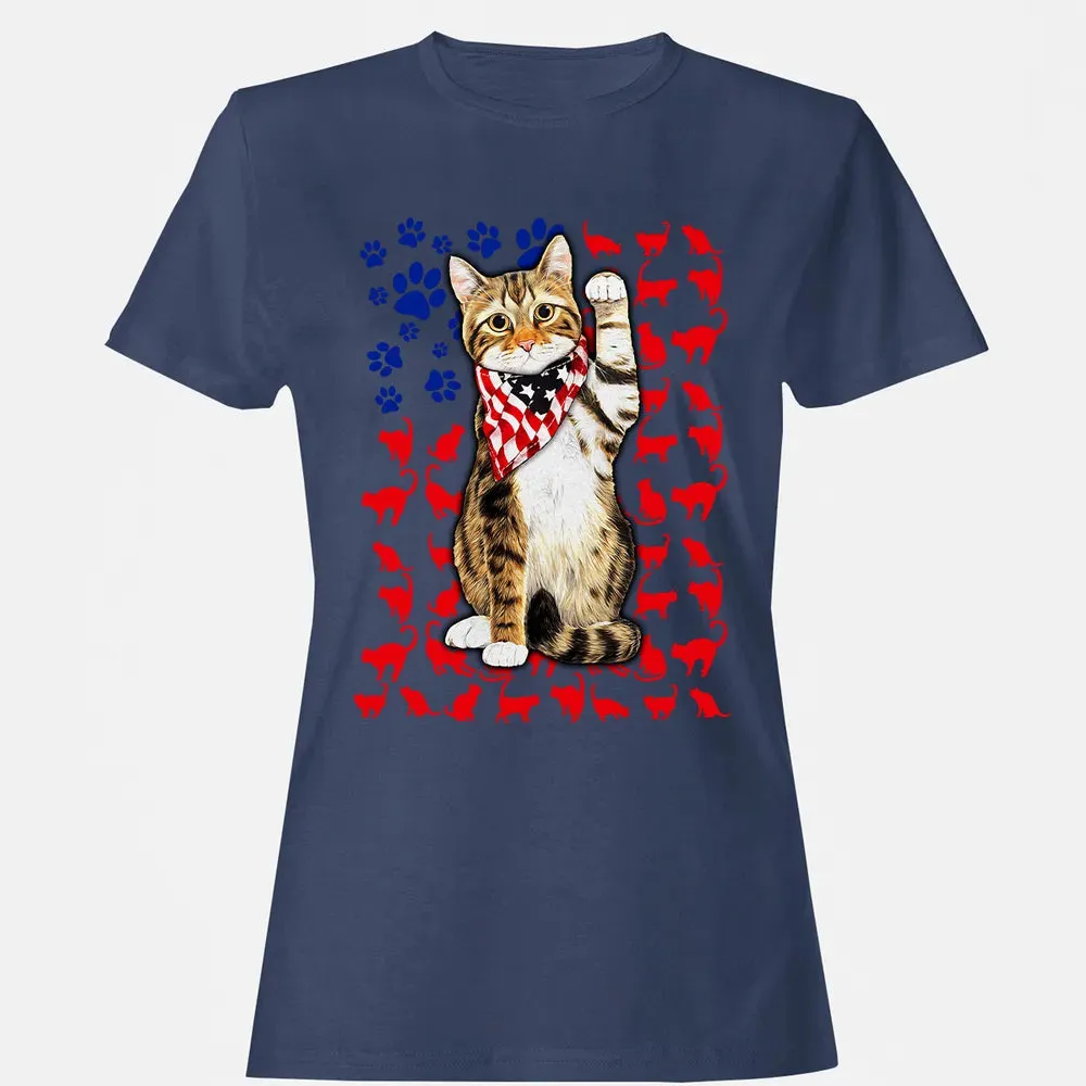 Cat 4th of July Women's T-shirt - 10