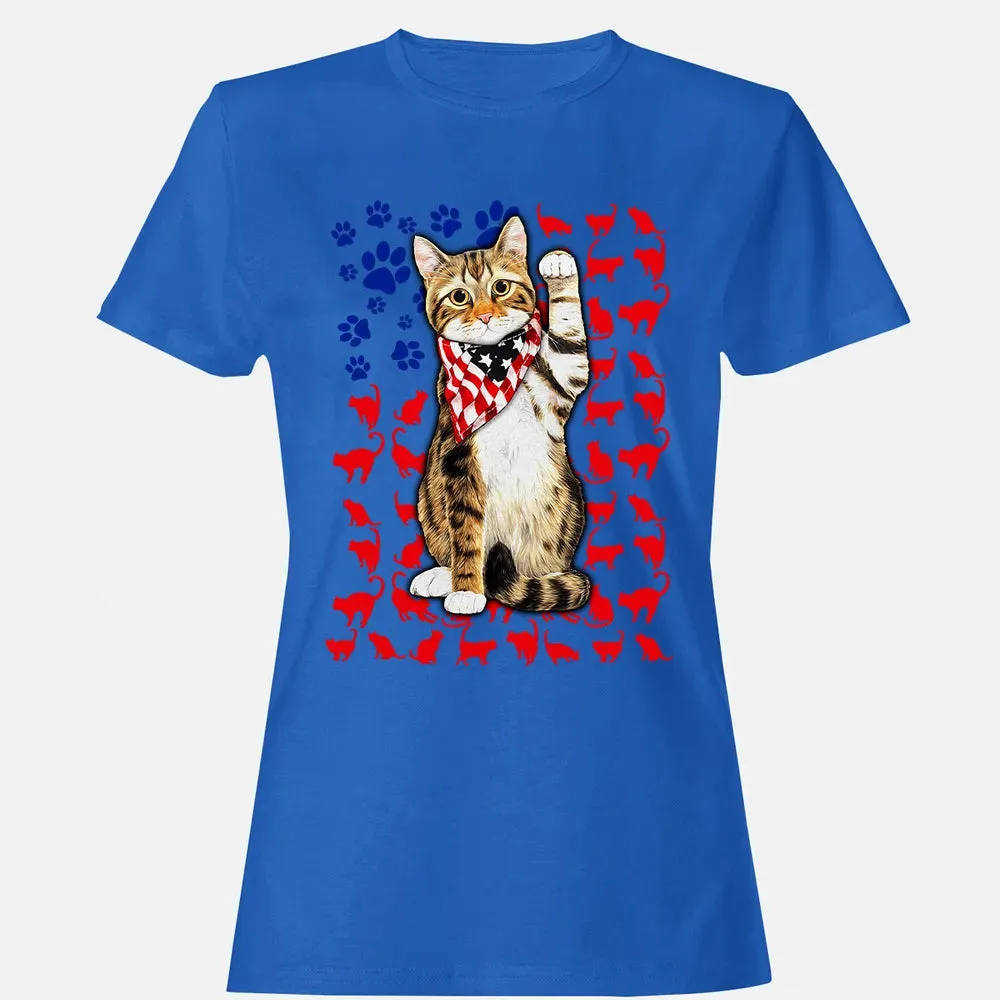 Cat 4th of July Women's T-shirt - 14