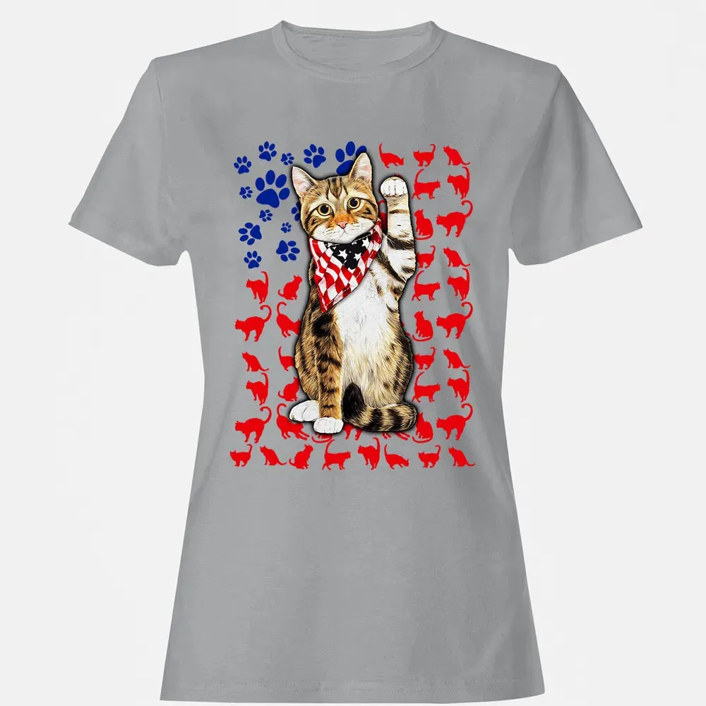 Cat 4th of July Women's T-shirt - 15