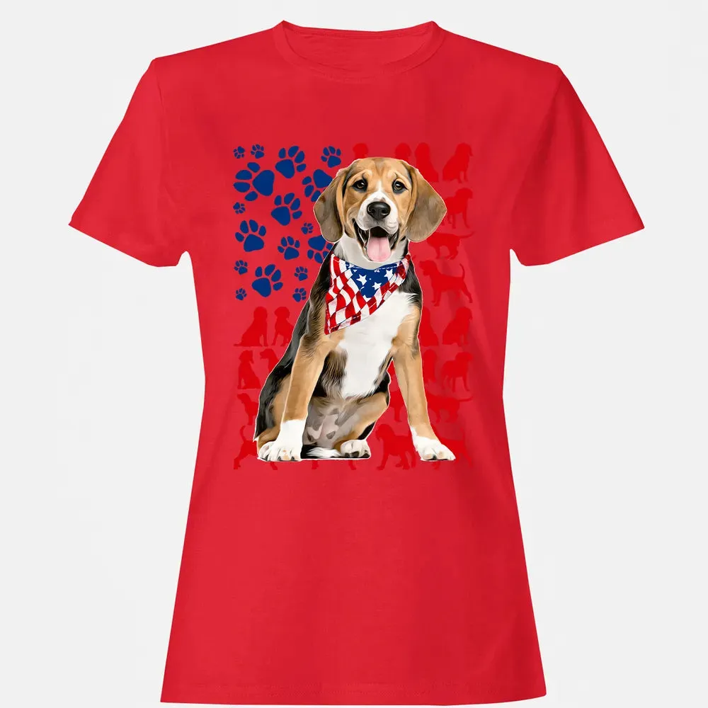 Beagles 4th Of July Women's T-shirt - 13