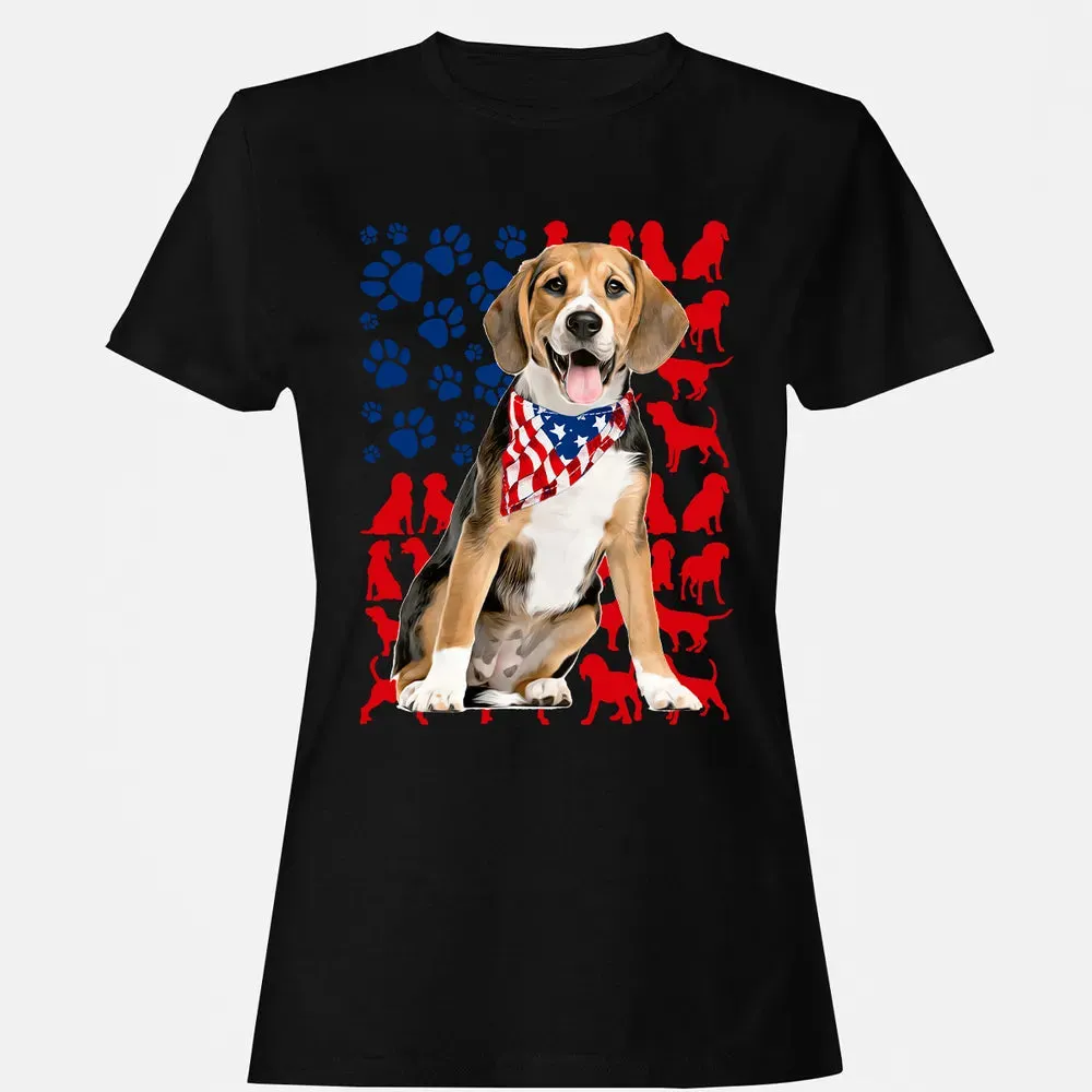 Beagles 4th Of July Women's T-shirt - 16