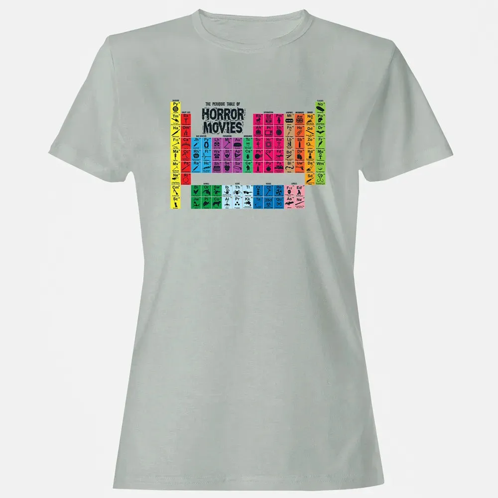 The Periodic Table Of Horror Movies Women's T-shirt - 2