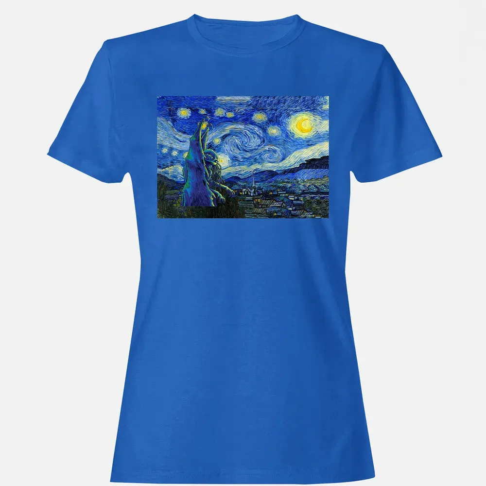 Cthulhu In Starry Night Women's T-shirt - 14