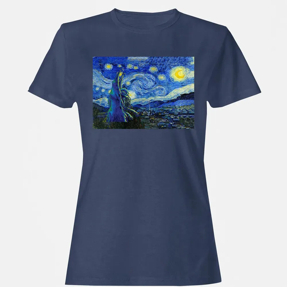 Cthulhu In Starry Night Women's T-shirt - 10