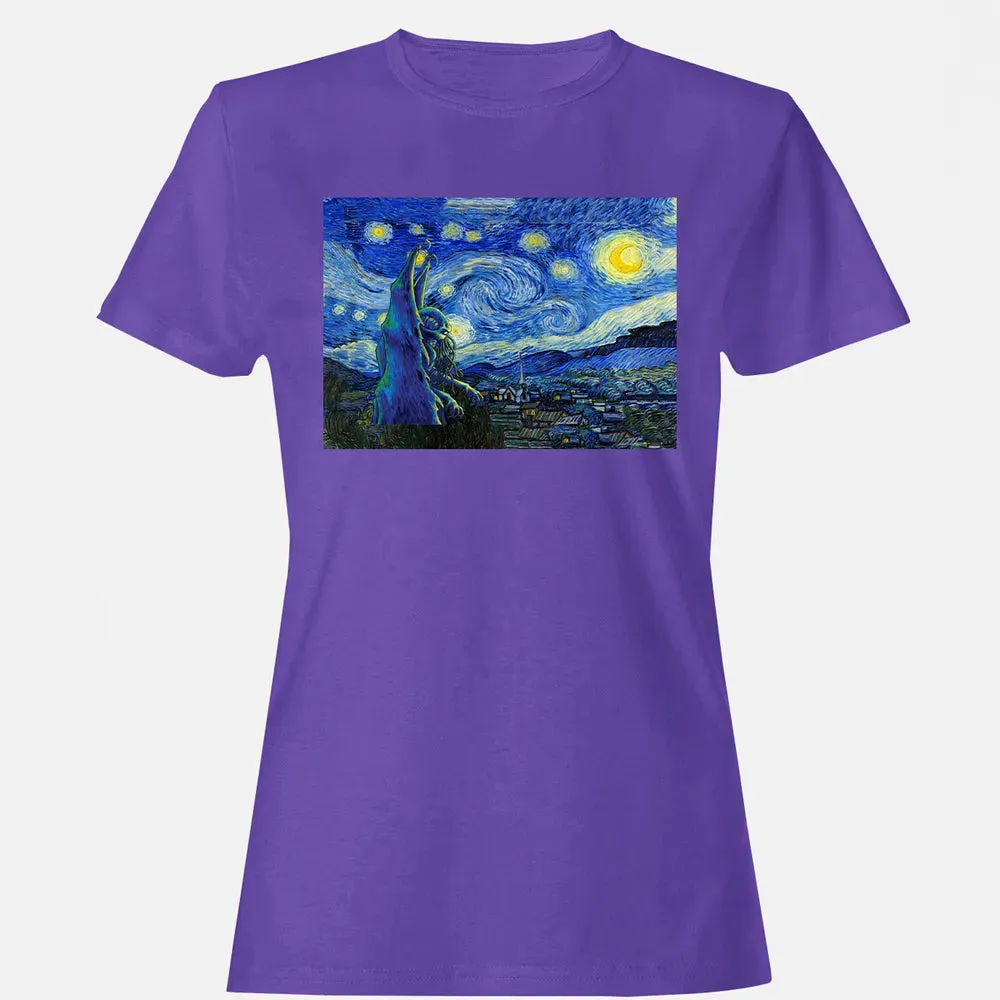 Cthulhu In Starry Night Women's T-shirt - 12