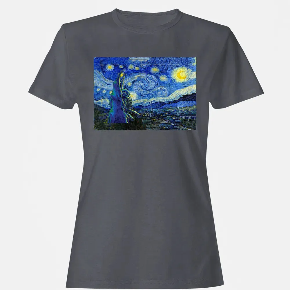 Cthulhu In Starry Night Women's T-shirt - 5