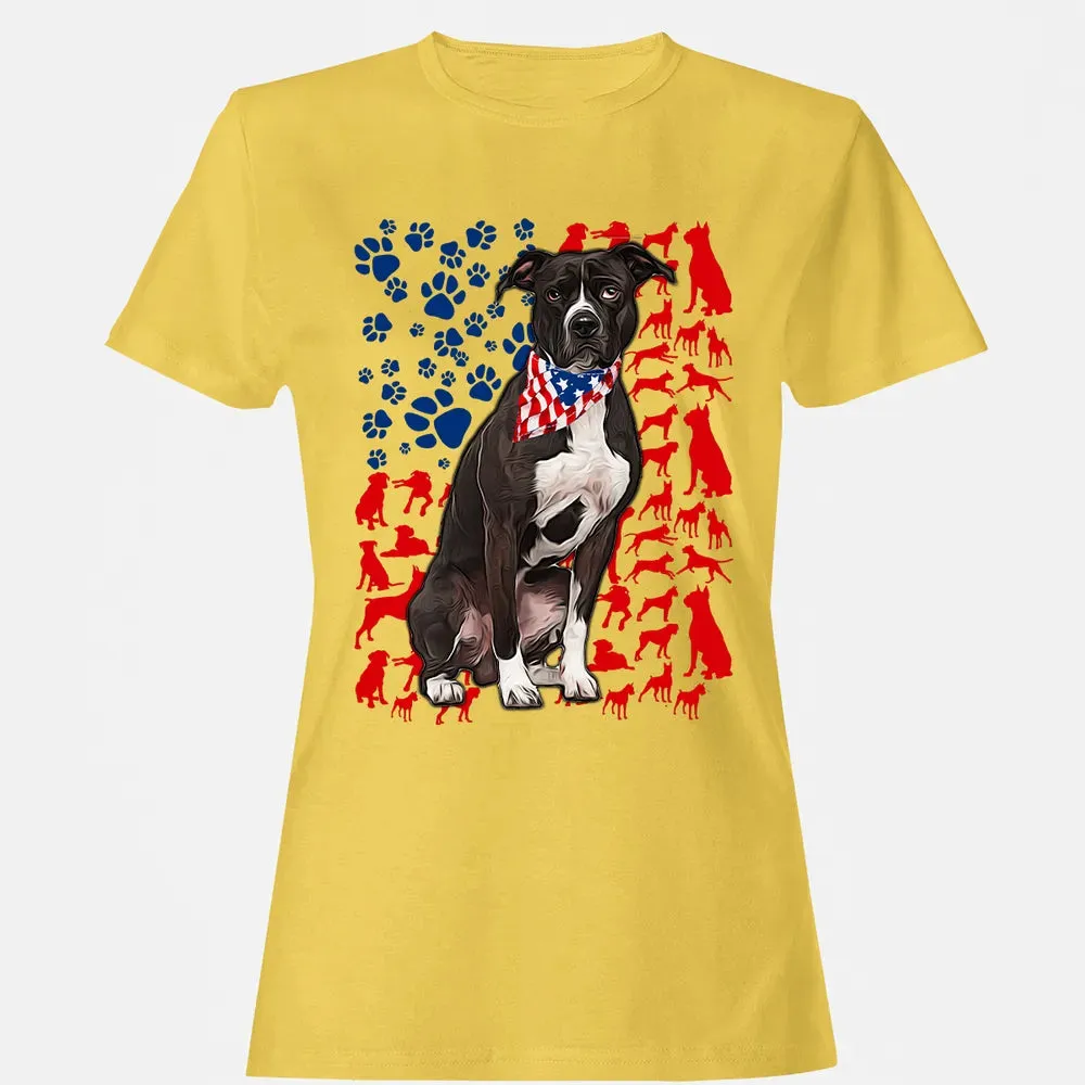Pitbull 4th of July Women's T-shirt - 4