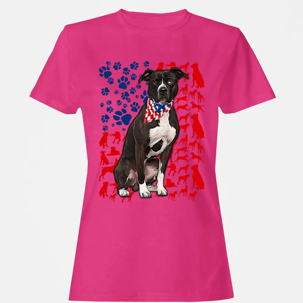 Pitbull 4th of July Women's T-shirt - 6
