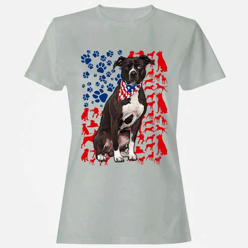 Pitbull 4th of July Women's T-shirt - 2