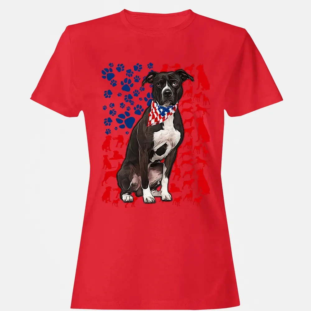 Pitbull 4th of July Women's T-shirt - 13