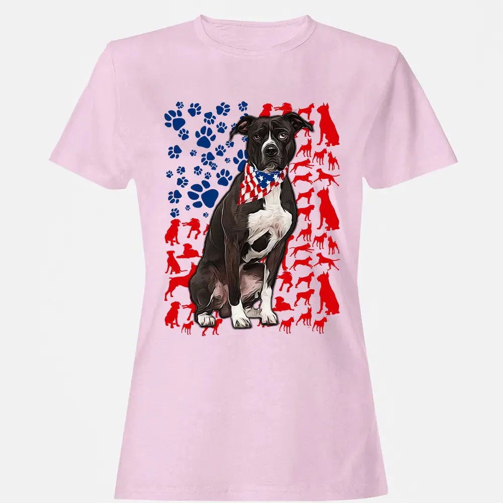 Pitbull 4th of July Women's T-shirt - 9