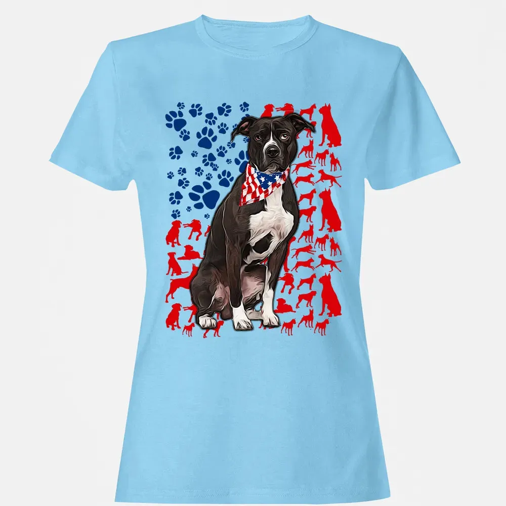 Pitbull 4th of July Women's T-shirt - 8
